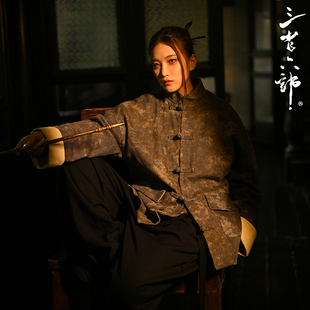 三省六部·刑部【扶摇东方】原创新中式做旧脏洗牛仔男士唐装外套