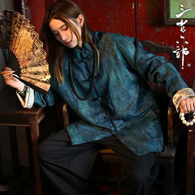 三省六部定制绸缎手工唐装