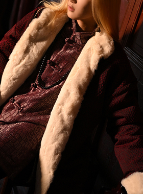 三省六部·吏部【乙巳·限定红】蛇年贺岁款蟒纹提花男士红色唐装