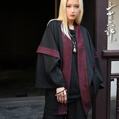 道袍汉服 春秋中国风原创蟒纹提花拼接男士 三省六部·礼部 无相