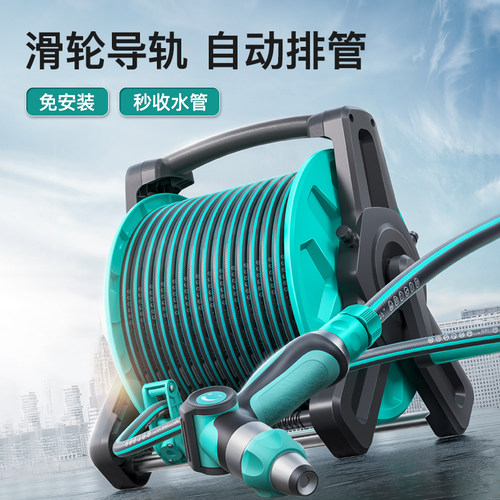 高压冲洗自动排管水管收纳车