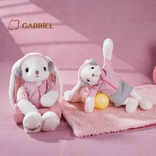 伽百利Gabriel新品玛格丽特系列瑜伽耳机兔子玩偶毛绒玩具可爱女