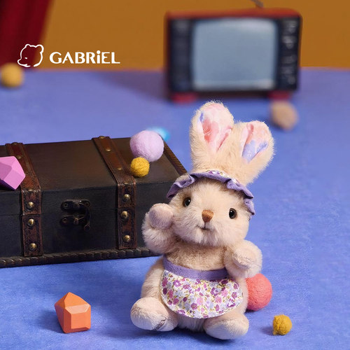 伽百利Gabriel围裙兔毛绒玩具可爱女孩安抚陪伴玩偶生日节日礼物