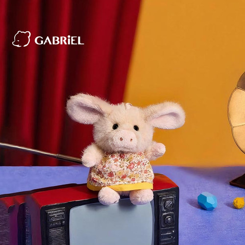 伽百利Gabriel精致猪猪女友礼物玩偶mini毛绒玩具挂件生日钥匙扣