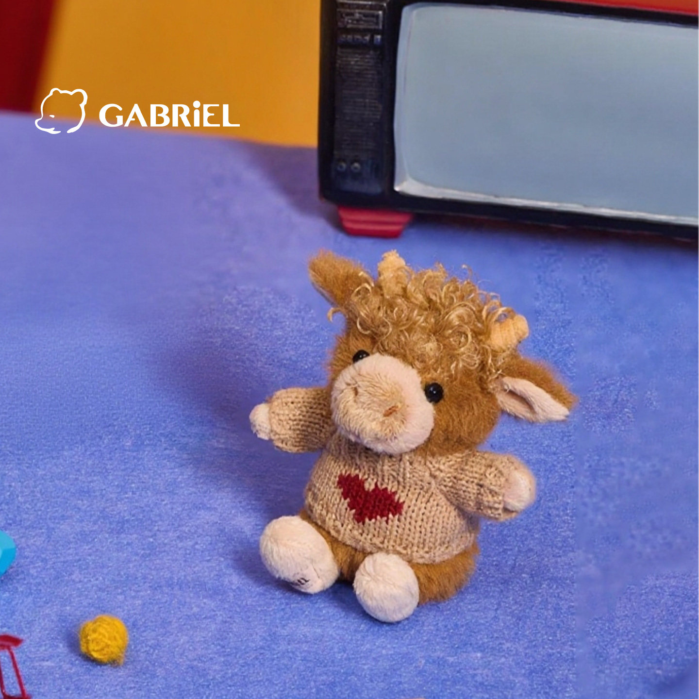伽百利Gabriel玩偶卷毛小牛包包挂件情侣毛绒玩具男女生日礼物萌