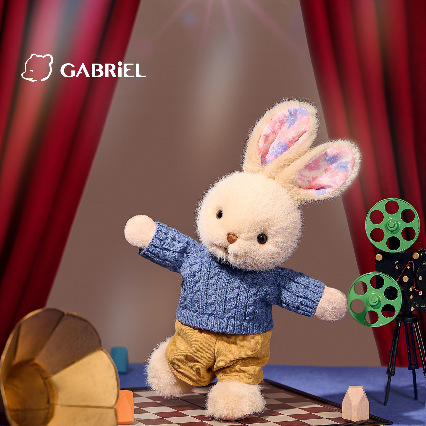 伽百利Gabriel毛衣兔毛绒玩具可爱公仔玩偶安抚陪伴节日礼物生日