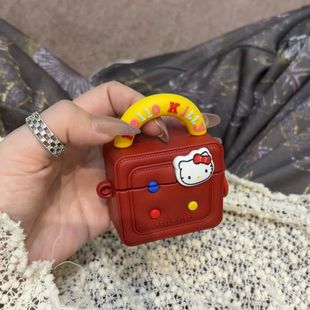 Air8六代五代适用苹果蓝牙AirPods4代Pro3耳机保护套3代壳新款 适用于华强北七代 Air6 Air4 手提KT可爱 Air7