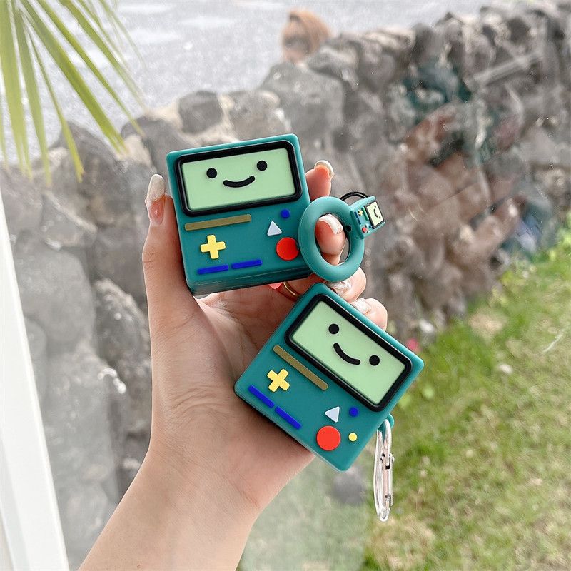 跨境华强北七代/Air7/Air4/Air6代绿色游戏机适用AirPodspro/Pro2耳机保护套AirPods新4代3耳机壳49*46
