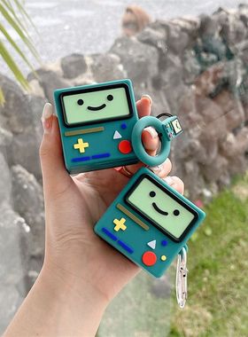 跨境华强北七代/Air7/Air4/Air6代绿色游戏机适用AirPodspro/Pro2耳机保护套AirPods新4代3耳机壳49*46