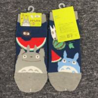 Japanese single export tail single Miyazaki series Totoro Kiki Cat Girl cute cartoon short socks cotton socks thumbnail 5