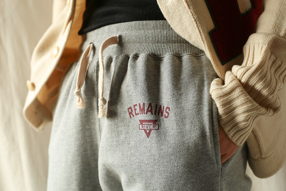 remains 50年代ivy常青藤 复古高腰束脚运动长裤