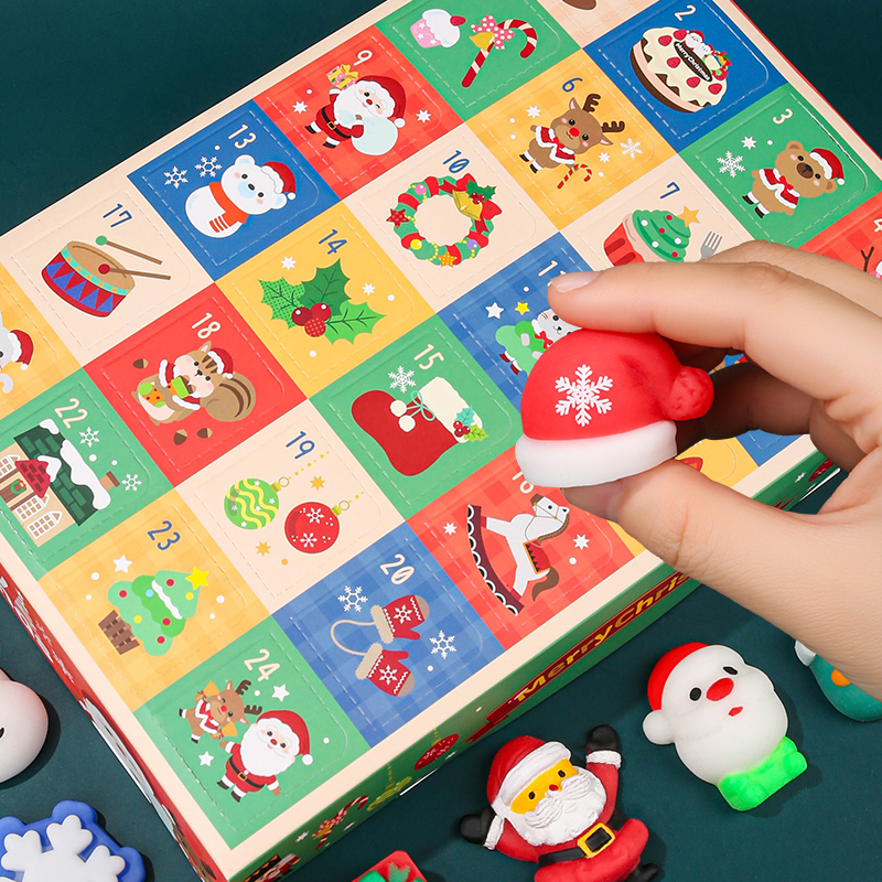 圣诞节果冻捏捏乐盲盒