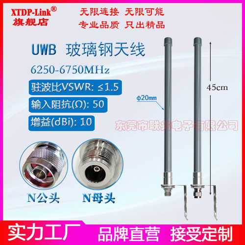 UWB全向6-7G带支架玻璃钢天线