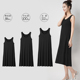 内搭衬裙大码 吊带裙打底长裙女宽松无袖 莫代尔中长款 防透背心裙夏