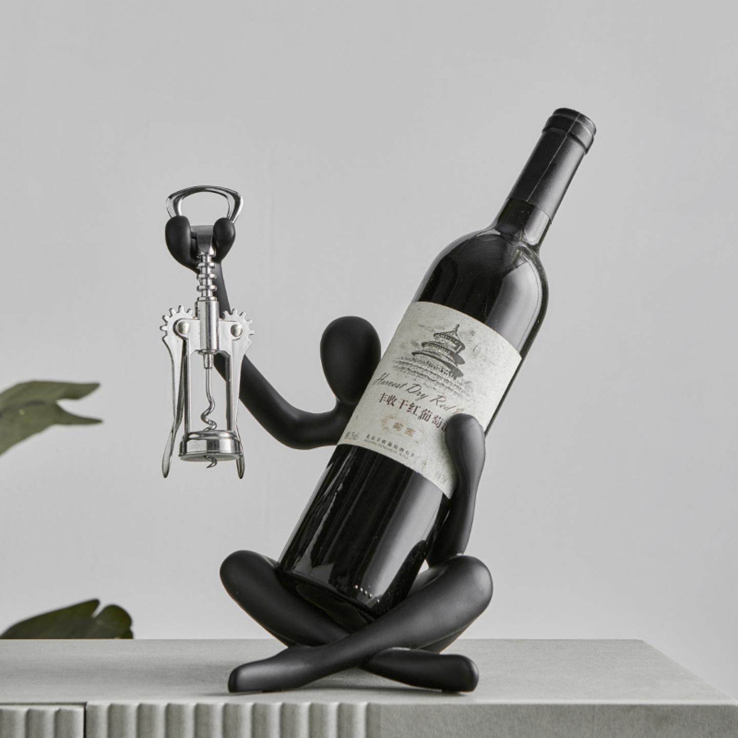 现代简约树脂镂空人物红酒架客厅餐厅家居摆件酒柜餐边柜装饰软装,住宅家具,酒架,淘宝优惠券,粉丝福利购,淘宝优惠卷