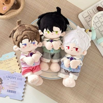 15cm捶锤体10cm娃衣站姿棉花娃娃衣正常体海星体毛绒公仔衣服套装