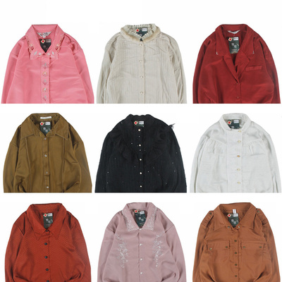 古着vintage复古日系百搭白色港风宽松巴洛克长袖经典纯色衬衫3