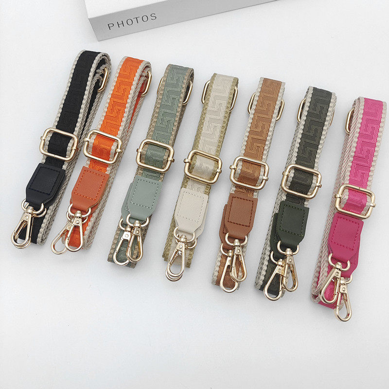 包包斜跨肩带配pu皮单肩斜挎女包背带子包包替换帆布带可调节长带