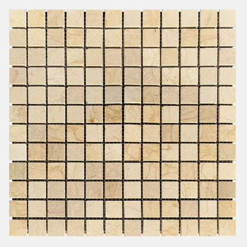 Золотая блестящая бежевая мраморная мозаичная плит