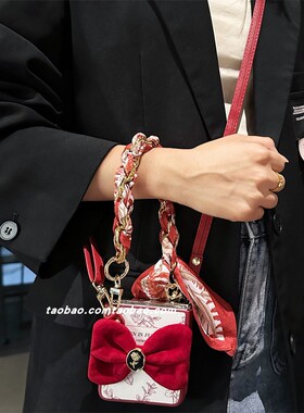 蝴蝶结玫瑰花适用荣耀magicvflip2手机壳小米mixflip2斜挎Findn3flip折叠屏razr60华为pocket2三星zflip7高级