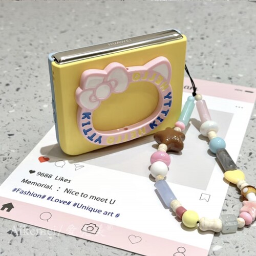 hellokitty适用华为pura X阔折叠屏手机壳pocket2小米MIXFlip2女Razr50三星zflip7荣耀magicvflip2拼色n3flip