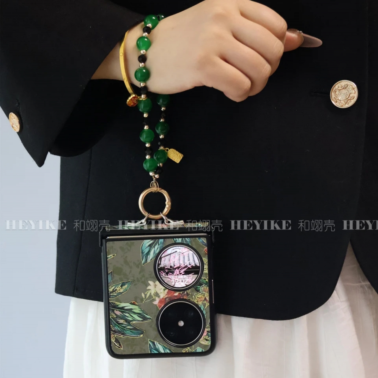 复古国风适用华为pocket2手机壳puraX手提razr60折叠屏findN3filp三星zflip7/6/5荣耀magicvflip2小米2高级感