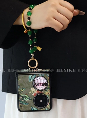 复古国风适用华为pocket2手机壳puraX手提razr60折叠屏findN3filp三星zflip7/6/5荣耀magicvflip2小米2高级感