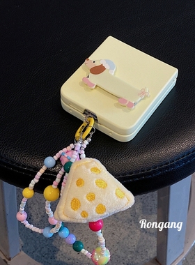 可爱萌宠小狗适用荣耀magicvflip2手机壳华为PuraX折叠屏pocket2女n3flip支架razr60手链zflip7小米MIXFlip2