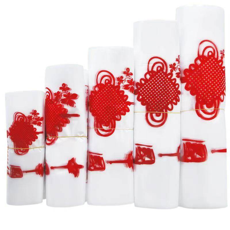 中国结白色塑料袋买菜方便袋手提背心式商用超市外卖打包一次性袋,包装,包装袋,淘宝优惠券,粉丝福利购,淘宝优惠卷