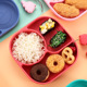 卓亲家用分格婴幼儿辅食工具儿童食品级吸盘硅胶餐具餐盘套装