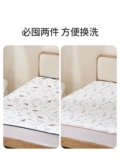 Детская хлопковая дышащая водонепроницаемая простыня, матрас, увеличенная толщина, можно стирать
