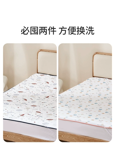 Детская хлопковая дышащая водонепроницаемая простыня, матрас, увеличенная толщина, можно стирать