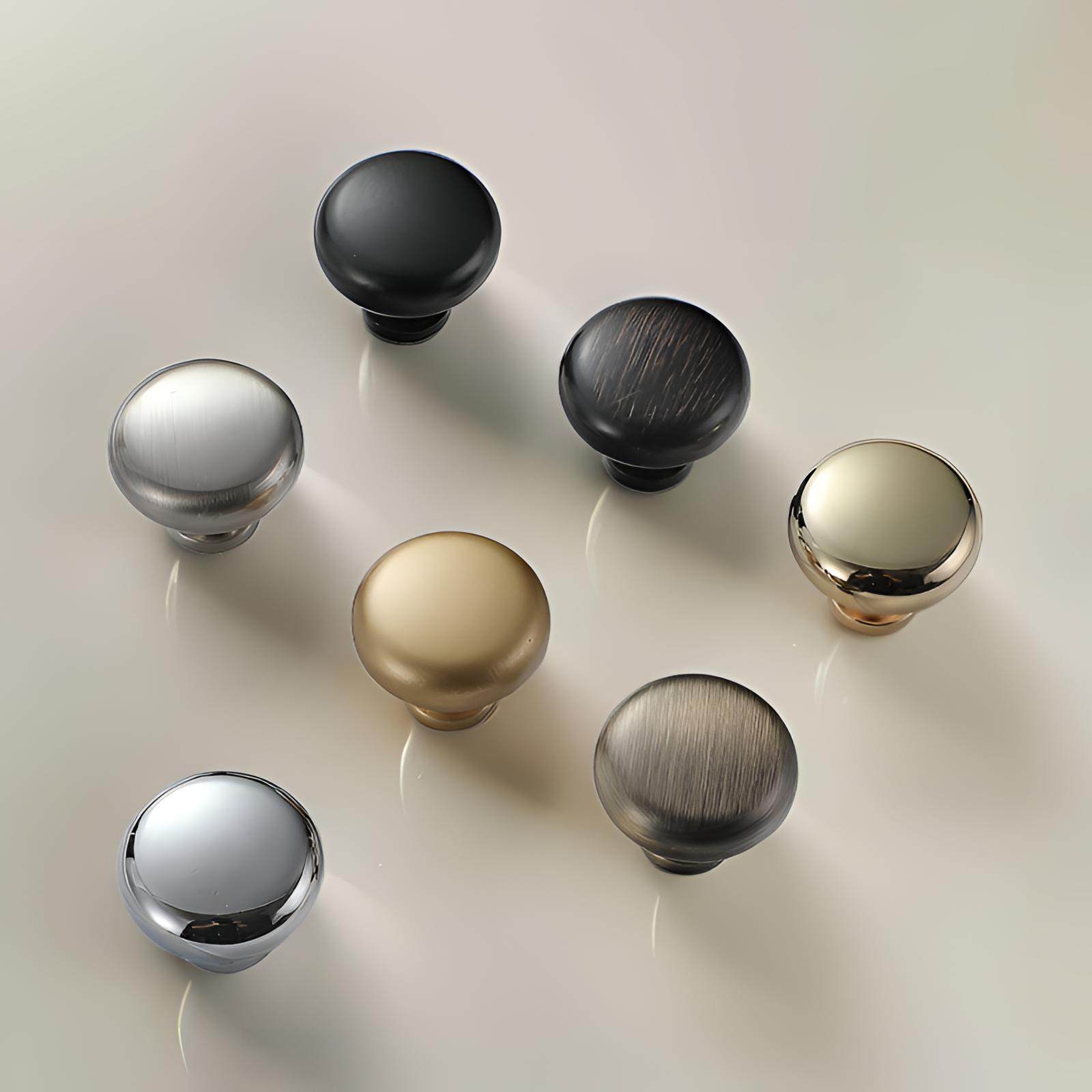 不锈钢拉丝正圆单孔柜门简约拉手小圆形抽屉门黑色青古铜色把手55,基础建材,小拉手,淘宝优惠券,粉丝福利购,淘宝优惠卷