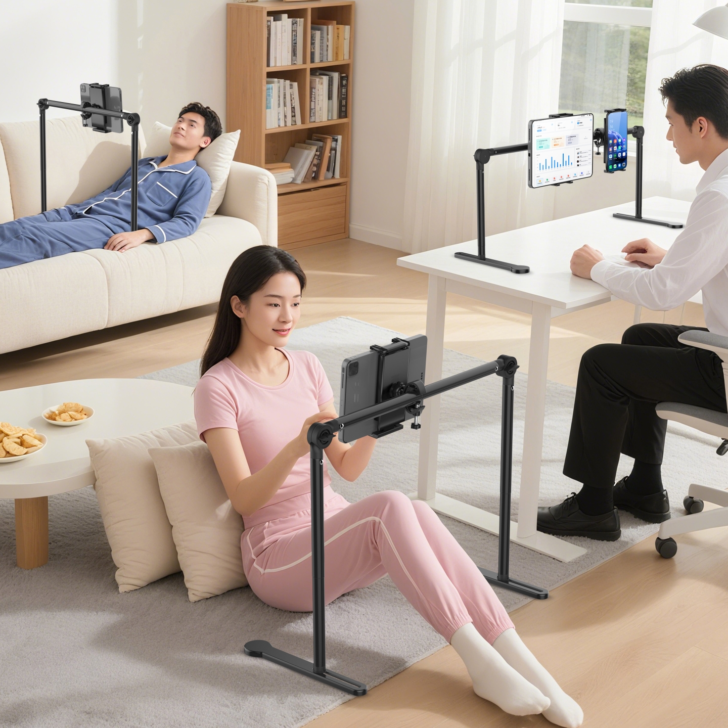 床上手机架懒人支架床头