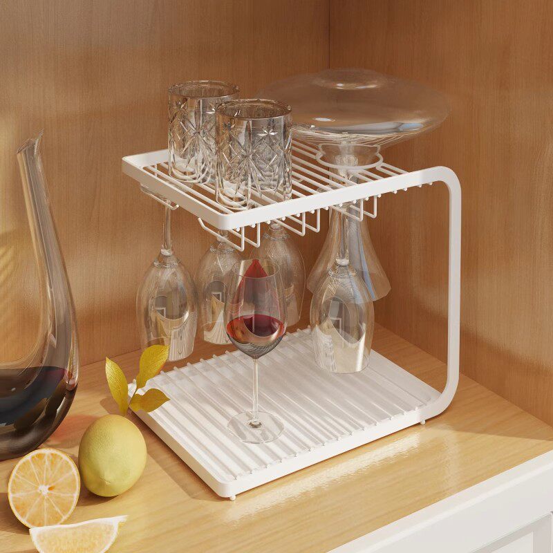 红酒杯架子家用悬挂倒挂高脚杯架酒柜吧台桌面水杯酒杯置物架