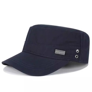 平顶帽男秋冬时尚休闲中老年帽子鸭舌帽爸爸爷爷男款户外棒球帽