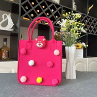 [Новое утолщение] Розовый клубничный медведь [23 длинная 23 высокая 12 ширина]]