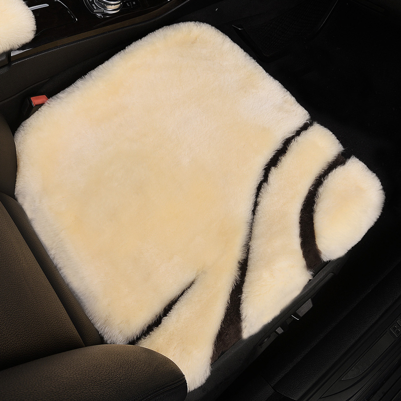 红旗纯羊毛汽车坐垫冬季皮毛一体