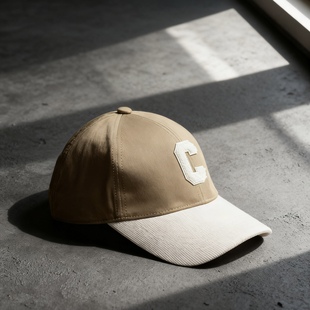新款字母CE拼色檐鸭舌帽子女春秋季ins时尚凯旋门百搭情侣棒球帽