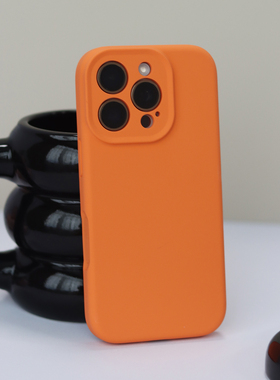适用苹果iPhone17液态手机壳13橙色硅胶全包防摔14PLSU 15PRO 16PROMAX保护套