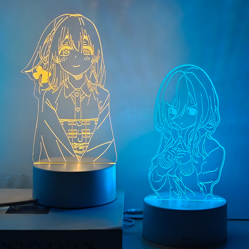 五等分的花嫁周边中野三玖手办电脑机箱装饰桌面摆件氛围感小夜灯