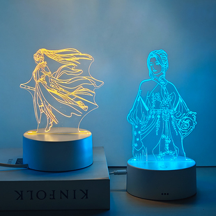 永劫无间周边胡桃宁红夜手办桌面摆件小夜灯送女生生日礼物给闺蜜