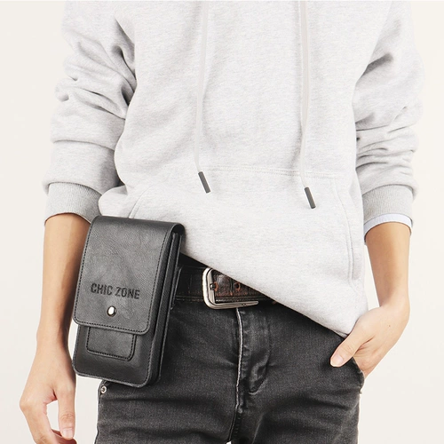 Мужская поясная сумка, универсальный ремень, мобильный телефон, маленькая небольшая сумка для пожилых людей, для среднего возраста