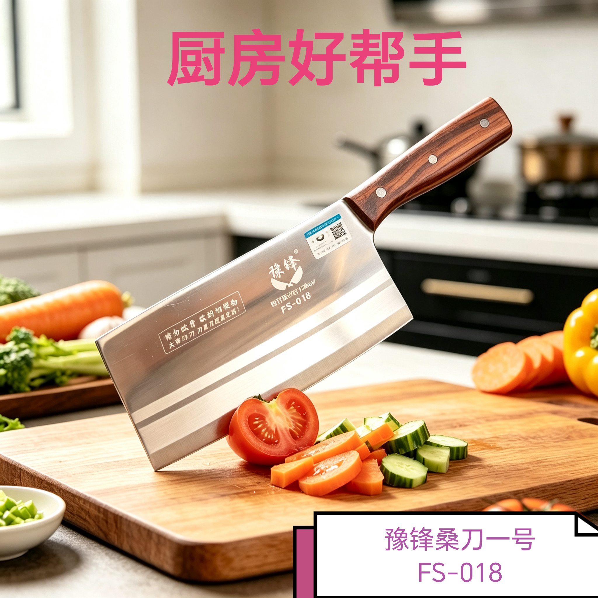 切片刀桑刀豫锋切片切丝片鱼片鸭持久锋利FS-018