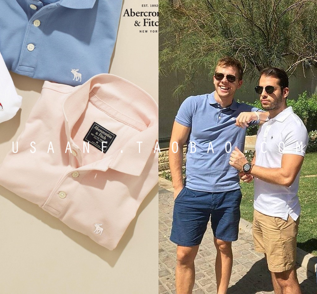 ÃÀ¹úÕýÆ·abercrombie fitchпîafС¹poloÉÀÐÞÉí´¿É«¶ÌÐäTÐô¶ÌT
