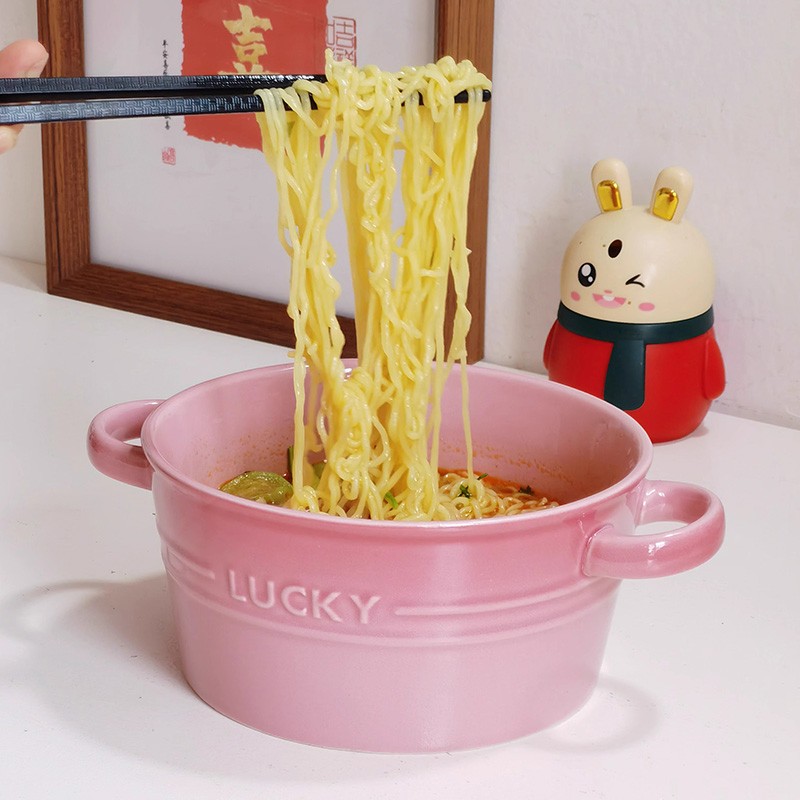 多巴胺家用陶瓷汤面碗水果沙拉碗