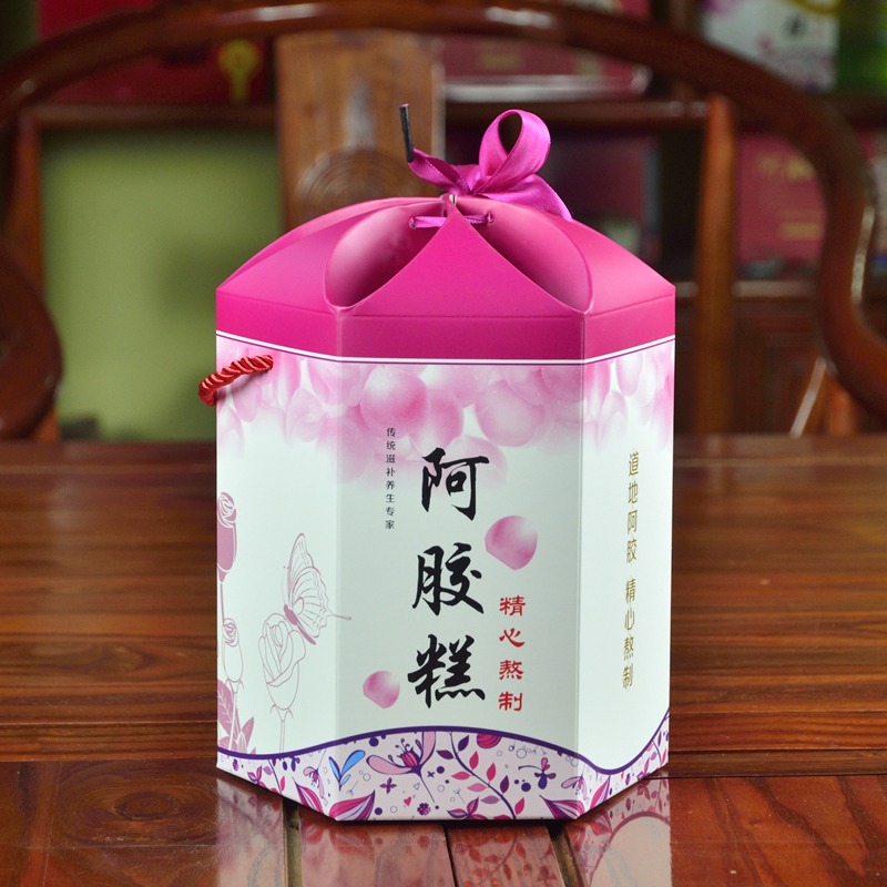 一斤装阿胶糕包装盒蒙古包造型礼盒阿胶盒袋固元膏礼品盒20个一份