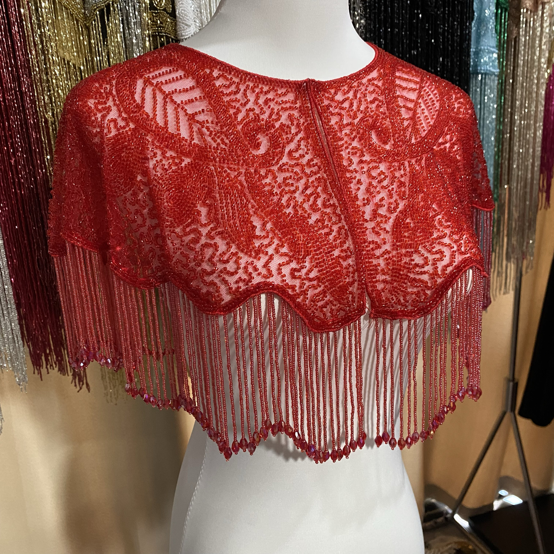 旗袍薄款百搭礼服古风流苏结婚婚围巾/丝巾/披肩