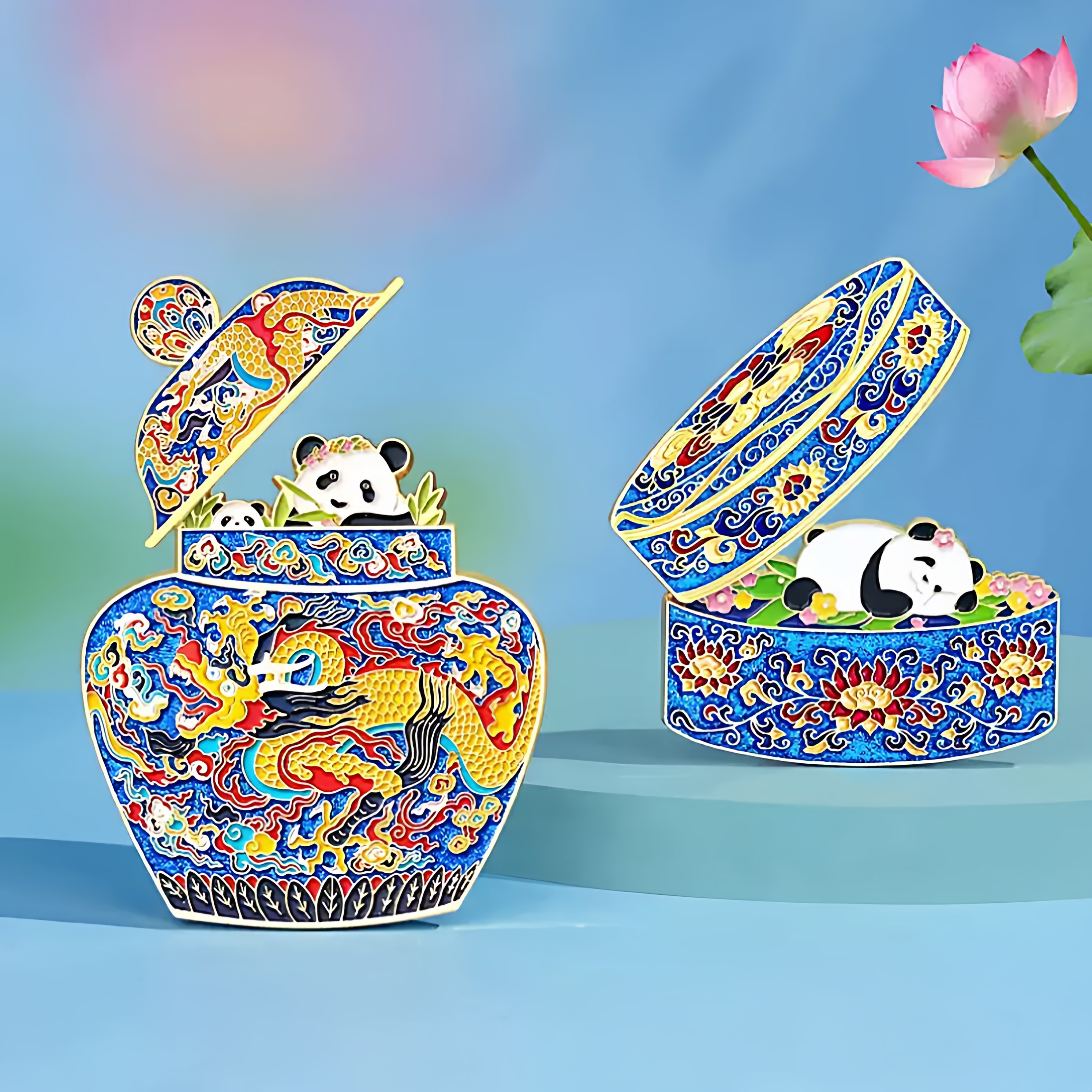 国宝文物大熊猫AR古韵冰箱贴