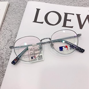 纽约洋基NY6005商务休闲眉线框超轻近视眼镜架 MLB眼镜框配防蓝光